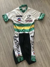 Skinsuit Australia National Cycling Team Cyclone T.S Cyclisme Jersey Bib Vintage