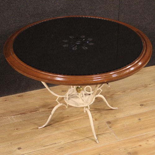 Table basse design métal bois