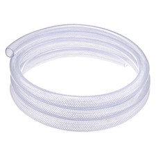 Tube PVC Souple Tressé Transparent Haute Pression 3/4" ID x 1" OD, 10 ft