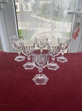 6 verres à vin blanc cristal d'Arques modèle CHAUMONT (3 lots disponibles)
