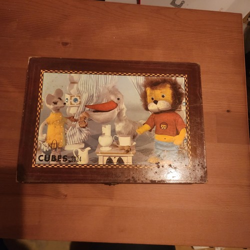 Jeu cubes bois vintage - 24,