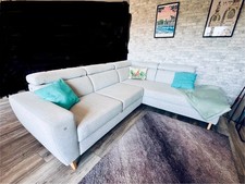 Canapé d'angle convertible 4 places BROLINN coloris gris