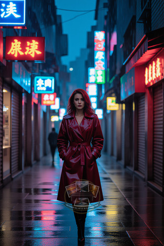 Sexy woman sleek - sexy, cyberpunk