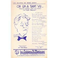 ON EN A TANT VU Créé pour Piano et Chant Paroles de René DORIN musique ZIMMERMAN