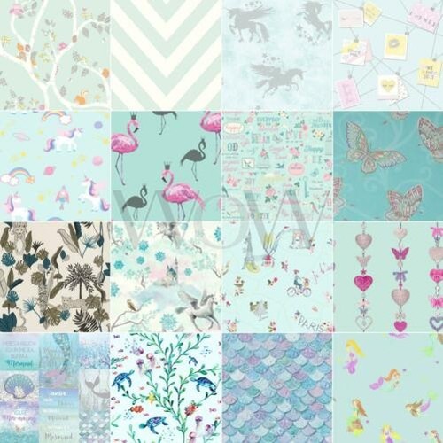 Papier peint chambre enfant - peint,