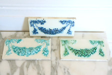 Ancien Lot de 3 Carrelage