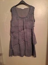 Robe manches courte bleue/gris