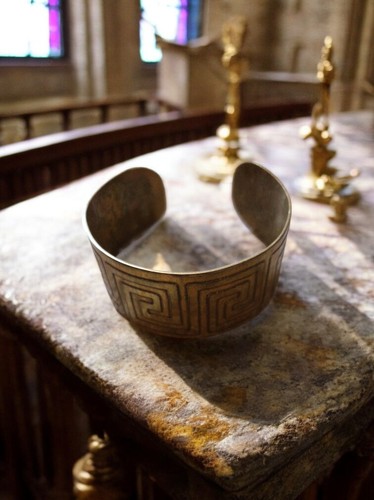 Bracelet jonc vintage - , laiton