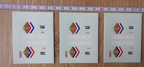Decalcomanies alpine renault - alpine,