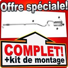 Ligne pot d'échappement pour FIAT 500 500C 1.2 avec Tuyau CHROME Silencieux