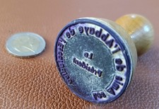 Tampon en caoutchouc vintage "Les amis de l’abbaye de l’Escaladieu"