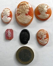 LOT DE 6 CAMEES DEBUT XXè. A