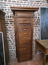 Meuble De Métier 11 Tiroirs En Chêne Massif