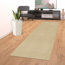 Tapis Intérieur & Extérieur Balcon Tapis Cuisine Monochrome Sisal Moderne Beige