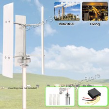 Générateur 3KW Turbine Éolienne Verticale 12/24/48V Chargeur Contrôleur Énergie