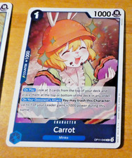 ONE PIECE ENGLISH CARD GAME RARE HOLO CARTE CARTE CARROT OP11-049 R EN NM
