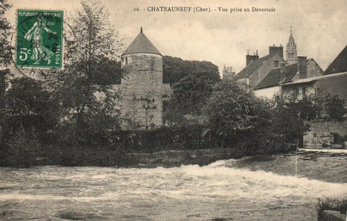 Cpa chateauneuf sur cher - cpa,