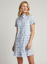 Robe chemise CHIPIE bleue