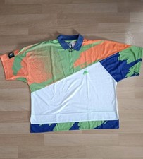 Nike Polo Challenge Court Taille M  Agassi Tennis Vintage 1991 Og  KIWI 90