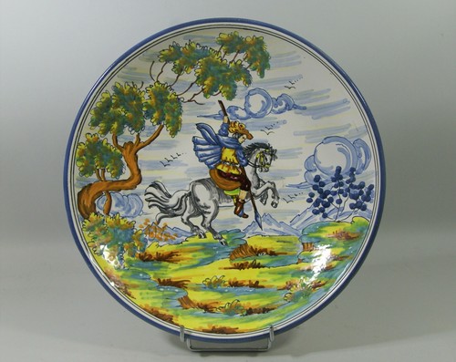 Plat creux peint main - plat,
