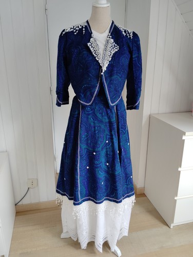 Jupe longue bleue - , roi