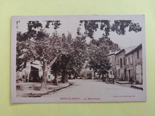 Cpa rare montéléger - montÉlÉger, (drôme)