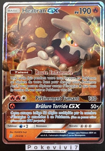Carte pokemon heatran - carte, 25/236
