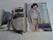 BERGERE DE FRANCE catalogue  échantillons laines Tricot + explications  99 /2000