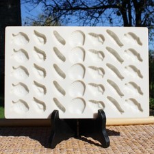 Plaque de pâtisserie moule cacao Barry pour 35 fritures en chocolat de Noël