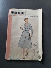 Ancien Patron De Robe Vintage Patron De Marie-Claire 