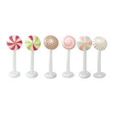 Décoration de Noël gonflable en forme de sucette pour vitrine magasin, cour