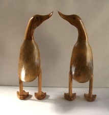 2 Canards en bambou de 31 Cm