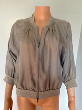 EVA KAYAN  cardigan blouson en soie  taille 40