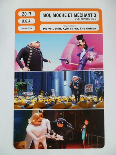 Carte fiche cinema - carte, moi