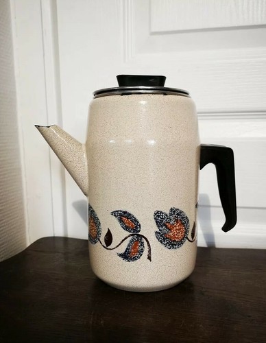 Ancienne cafetière tôle - cafetière, en