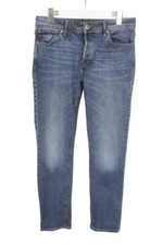 JACK & JONES Jean Confort Fit / Mike Pour Homme W31/L32 Whiskers Bouton Bleu