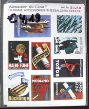 1/35ème :  POUR DIORAMA LOT DE 6 ENSEMBLES D'AFFICHES DE DIVERSES EPOQUES - NEUF