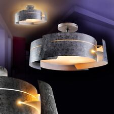Plafonnier Design Moderne Lustre Lampe à suspension argentée Luminaire 133943