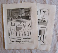 2 Planches gravées 18e