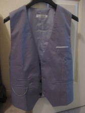 Men's Gray Suit Coat Vest