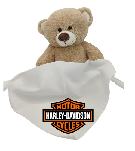Peluche ours bandana moto - ours,