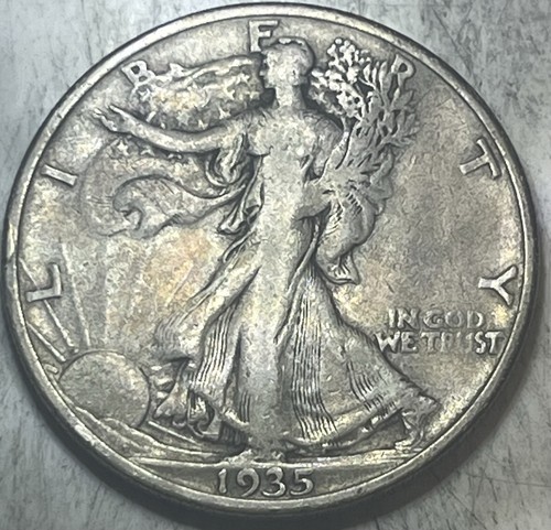 1935 walking liberty half - s,