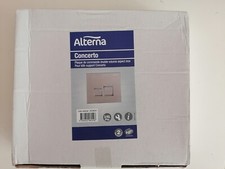 Plaque de chasse d'eau double commande wc Alterna Concerto SIAMP neuve