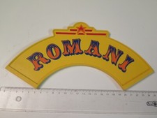 panneau frontal arrondi jaune fronton façade entrée CIRQUE ROMANI PLAYMOBIL 3720