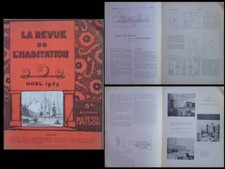 REVUE DE L'HABITATION n°106 1929 LE CORBUSIER, MAISON MINIMUM, PERRIAND, LURCAT