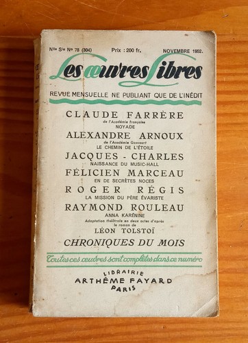 Les oeuvres libres 78 - libres,