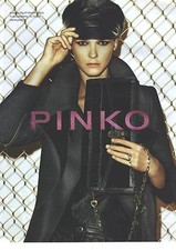 PUBLICITE ADVERTISING  2006   PINKO haute couture sac vetements casquette cuir