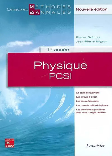 Physique pcsi 1re année - pcsi,