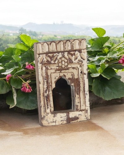 Miroir décoratif bois - miroir,