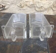 Lot de 2 tiroirs en verre à